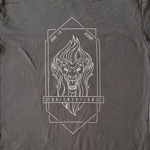 William Jessup Josh 1:9  Orientation Gray Graphic Tee